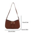 thumbnail image 2 of Bolso Hombro Mujeres PU Gran Capacidad Fashion Backarm Bag Color Sólido Media Mirondeo Con Elegante, 2 of 9
