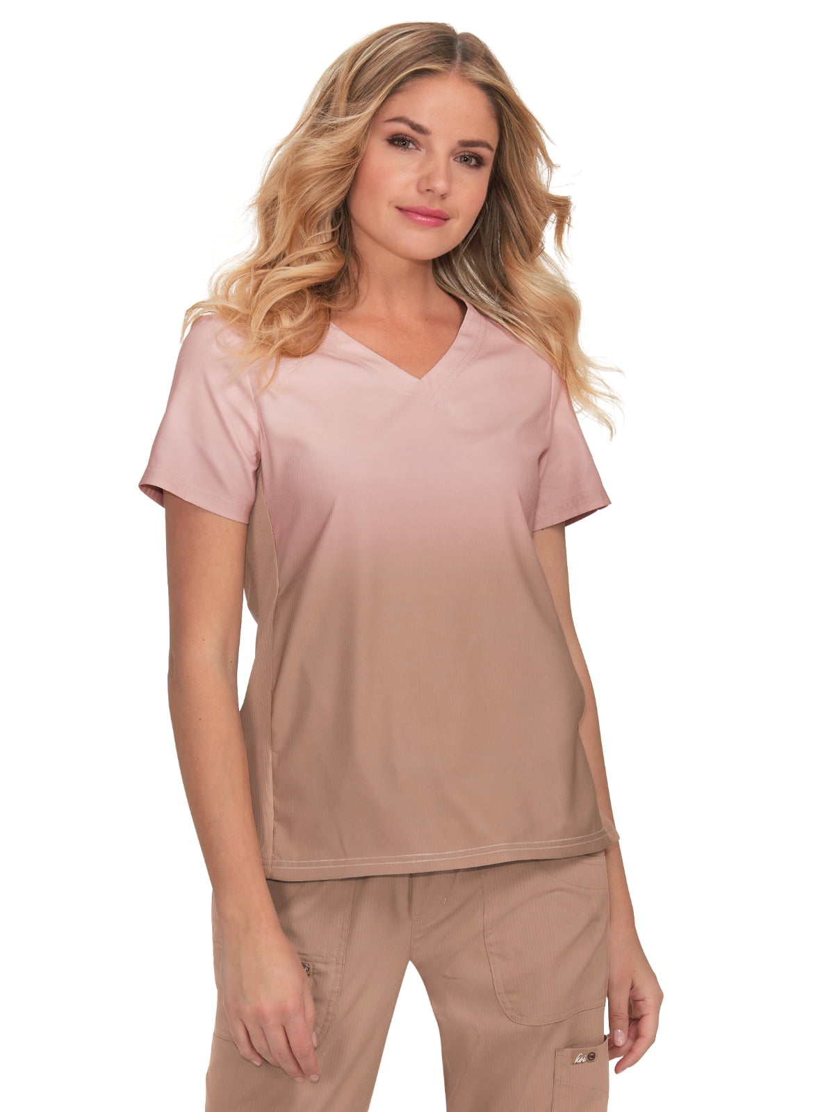 koi Designing Happiness Koi Lite Women's VNeck Ombre Reform Scrub
