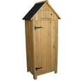 thumbnail image 5 of UBesGoo 70" Wood Outdoor Storage Shed with Wooden Lockers,Garden Tool Shed, 5 of 9