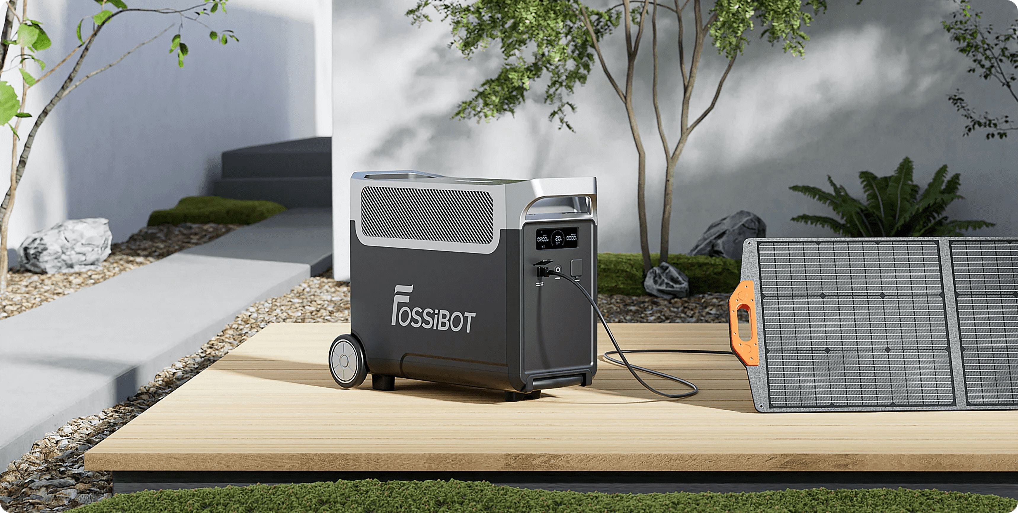 FOSSiBOT FB3840 Solar Generator Extra Battery 3600W 3840Wh Battery Backup for Home RV
