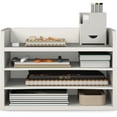 thumbnail image 6 of Ballucci 4-Tier Adjustable Desk Organizer Paper Sorter, Office Document Letter Tray, White, 6 of 7