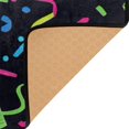 thumbnail image 4 of Colorful Party Theme Design Soft Polyester Area Rug 36''x24'', Non Slip, Memory Foam, Water Absorbent, 4 of 7