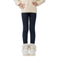 thumbnail image 1 of Girls Kids Fleece Lined Warm Leggings Winter Thick Leggings Stretch Tights Slim Long Solid Color Pants Sports Leggings 2-13 T, 1 of 9