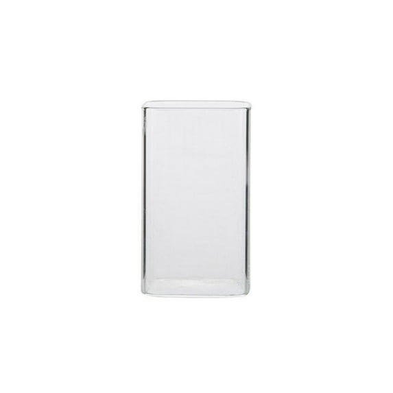 Saient Household square transparent glass cup, hotel coffee shop glass, high temperature milk tea cup, holiday gift 8.45fl.oz / 12.51fl.oz