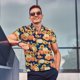 thumbnail image 4 of Fotbe fall Pumpkin Daisy Camiseta Polo de Golf para Hombre con Estampado – Camisa Deportiva Transpirable con Cuello Abotonado-XX-Large, 4 of 6