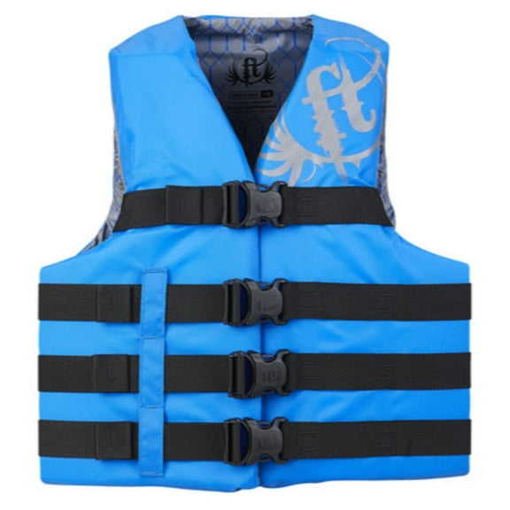 Full Throttle Adult Life Jacket Nylon 4XL-7XL-Blue