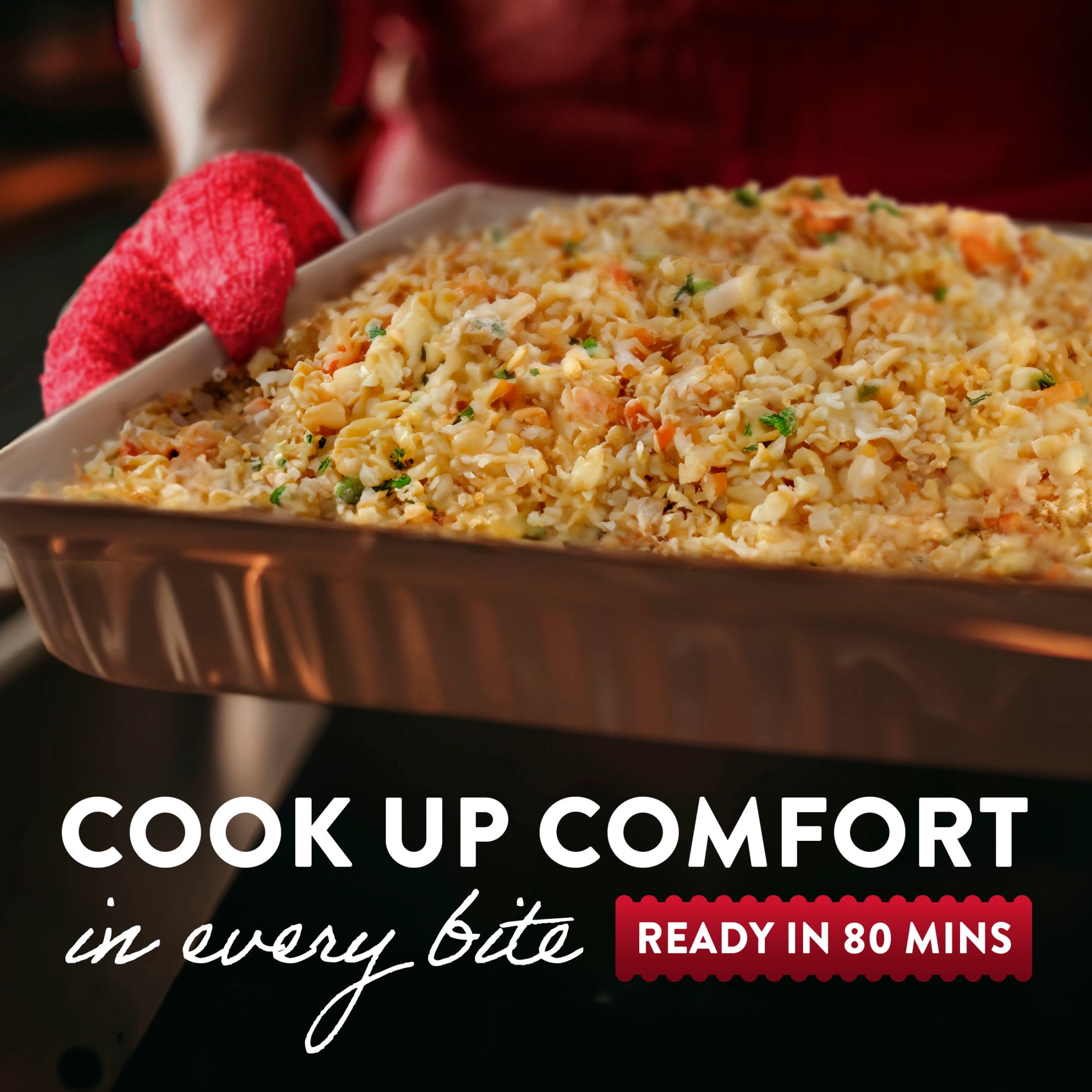 Stouffer’s Grandma’s Chicken and Vegetable Rice Bake, Family Size, Frozen Family Dinners 36 oz