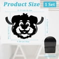 thumbnail image 2 of Dog Toilet Paper Holder Wall Mount Decorative Black Metal Animal Toilet Tissue Storage Rack Paper Roll Organizer Freestanding, 2 of 9