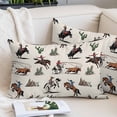 thumbnail image 2 of Western Cowboys Pillow Covers 16"x24", Beige Vintage Country Cactus Soft Brushed Microfiber Breathable Throw Pillow Covers, Decorative Pillowcase with Zipper for Couch Sofa Bedroom Living Room, 2 of 9