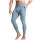 thumbnail image 2 of Pantalones de yoga largos para hombre, de color liso, de cintura alta, con bolsillos, ajustados, para correr, cálidos, de nailon, 2 of 5