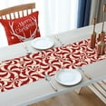 thumbnail image 3 of Christmas Peppermint Candy Table Runner, Red Xmas Believe Kitchen Dining Table Decoration, Winter Burlap Indoor Outdoor Home Decor Holiday Party Supply 13 x 72 Inches, 3 of 3