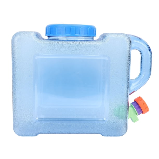TANQUE DE AGUA DE RV, 5 LITRES FÁCLES DE RECARGA JARRA DE ALMACENAMIENTO DE AGUA A PRUEBA DE FUGAS RESTENTE AL CRIO TRANSPARENTE CON GRIFO PARA YATE EN BOTE