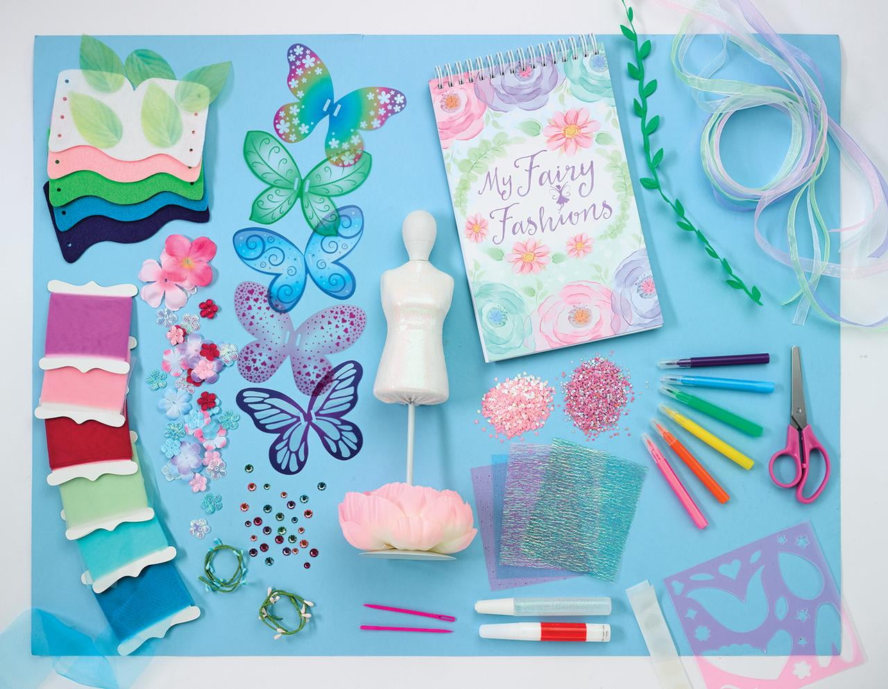 Creativity for Kids Designed by You Fairy Fashions, Child Craft Kit for Boys and Girls (23 Pieces)