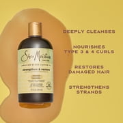 SheaMoisture Strengthen And Restore Shampoo 100% Pure Jamaican Black Castor Oil, 13 fl oz