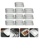 thumbnail image 4 of BRIGHTFUFU 10 piezas de acero inoxidable Alimento para servir bandeja de placa multifunción Comida de comida para alimentos, 4 of 7