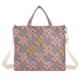 thumbnail image 7 of FORMRS Womens Corduroy Tote Bag Crossbody Shoulder Purse Handbag with Detachable Strap, Colorful Geometric Shapes, 7 of 7