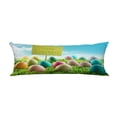 thumbnail image 1 of EREHome Colorful Easter eggs in a grass field with blue sky Pillow Cover Body Pillowcase Pillow Protector 20x60 Inch, 1 of 1