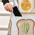 thumbnail image 5 of Yayeee Chief Kitchen Apron with Pockets for Cooking Water Resistant Unisex Adjustable Neck Strap, Various Toasts, 5 of 7