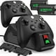 thumbnail image 1 of Estación de carga de baterías recargables para mandos Xbox Series X/S y Xbox One/S/X/Elite, incluye 2 baterías de 1800 mAh y base de carga con 4 tapas para baterías, 1 of 7