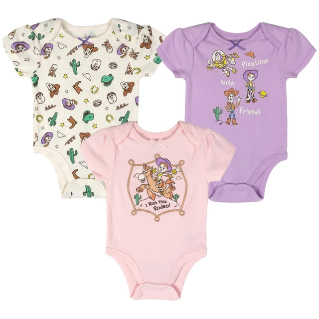 Bodys para bebé Disney Toy Story, paquete de 3, 0-3 meses