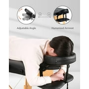 Naipo Portable Massage Table Massage Bed Lash Bed Spa Bed Tatto Table Adjustable Height 9 Levels Maximum Weight 496LB 2 Wood