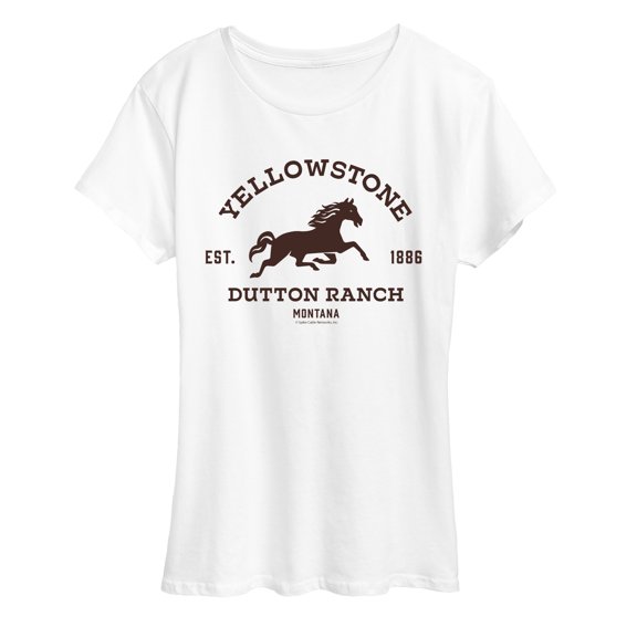 Yellowstone - Est. 1886 Horse Logo - Women's Short Sleeve Graphic T-Shirt