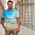 thumbnail image 6 of Aplkyhs Matching Golf Shirts for Couple Starfish Shell Quarter Zip Couple Golf Matching Outfits Breathable Fabric Mens Hawaiian Shirt Keep Cool in Hot Weather Machine Washable, 6 of 6