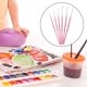 thumbnail image 5 of de Pinceles de a de Acuarela para Artistas Profesionales, 6 Piezas de Pinceles de a de Punta forma forma cabellero de para Acrí , púrpura SM SunniMix pinceles de acuarela, 5 of 8