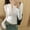 A_ White, variant on Olyvenn Women's Bow Tie Neck White Chiffon Blouses Office Lady Long Sleeve V-Neck Casual Loose Business Shirt White L