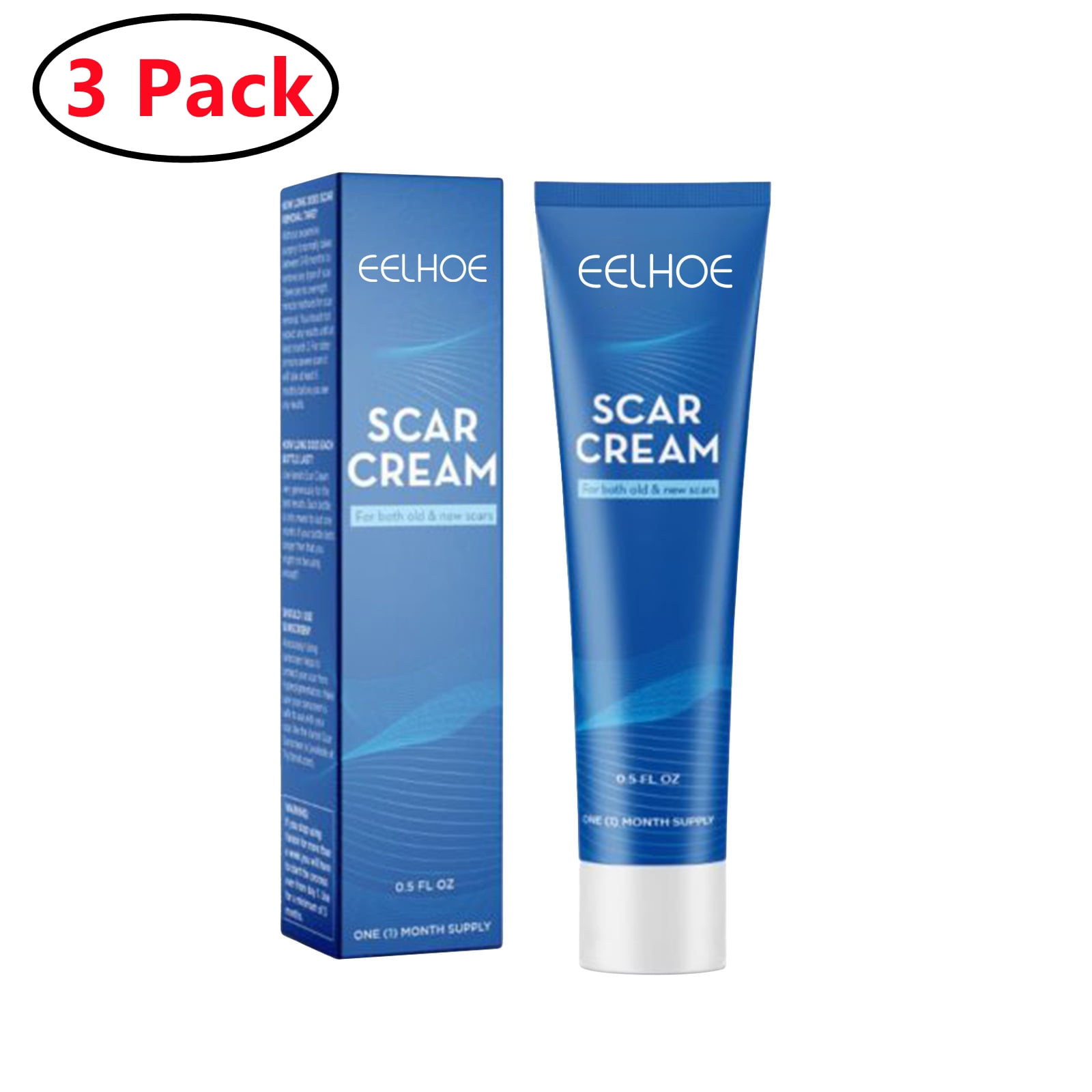 3 Pack Silicone Scar Cream,Scar Removal Gel Cream, Scar Silicone Gel