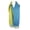 Turquoise/ Mustard, variant on Two-Tone Wool Blended Scarf, Black/Gray, SF-LWR01-BKGY-