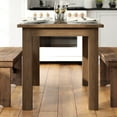thumbnail image 4 of Flash Furniture HERCULES 46" x 30" Rectangular Antique Rustic Solid Pine Farm Dining Table, 4 of 12