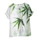 thumbnail image 1 of Vestidos Casuales Para Mujer, Blusas De Mujer De Moda Blusa tipo túnica informal de lino con estampado de peces y botones de manga corta para mujer, 1 of 4