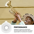 thumbnail image 2 of Minkissy 6Pcs Trumpet Valve Washers for Concerts White Plastic Spring Support, 2 of 8