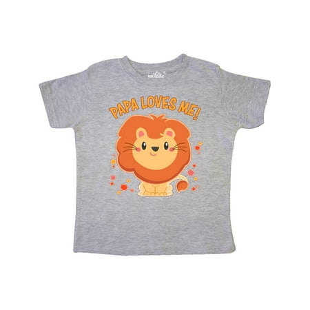 

Inktastic Papa Loves Me- cute lion Gift Toddler Boy or Toddler Girl T-Shirt