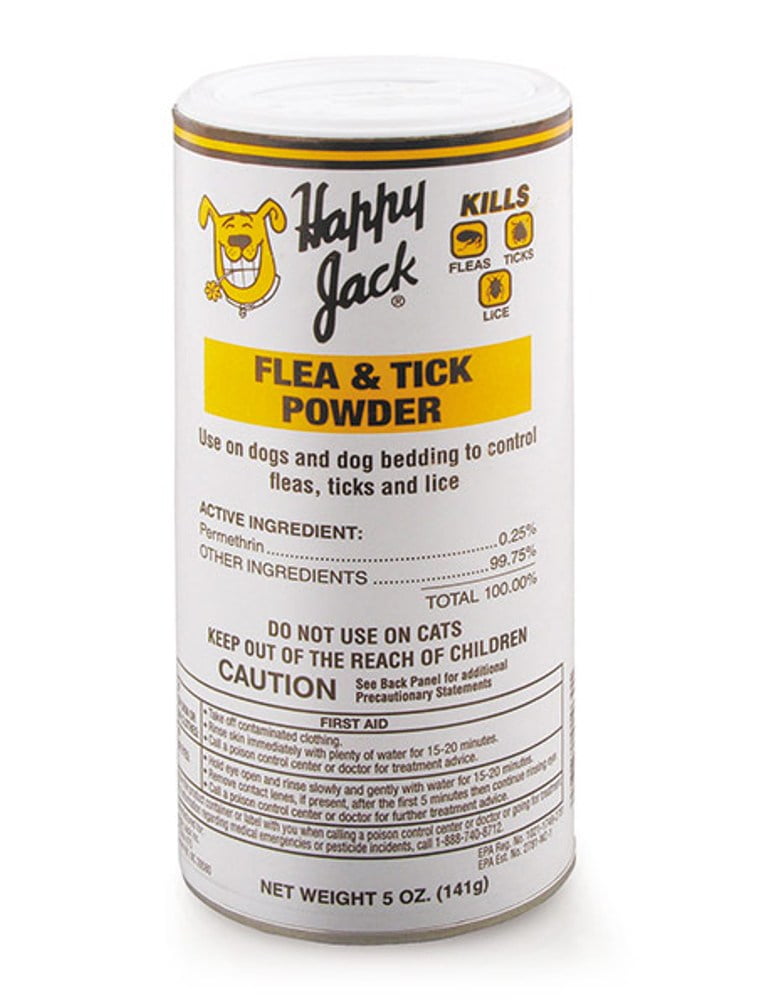 Happy Jack Flea & Tick Lice Powder 5 oz Dog Canine