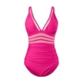 thumbnail image 3 of HUAXUN Women One Piece Swimsuits Cutout High Waisted Bathing Suit Tankini Swimsuits for Women with Adjustable Spaghetti Straps High Waisted Swimsuits for Women, 3 of 3