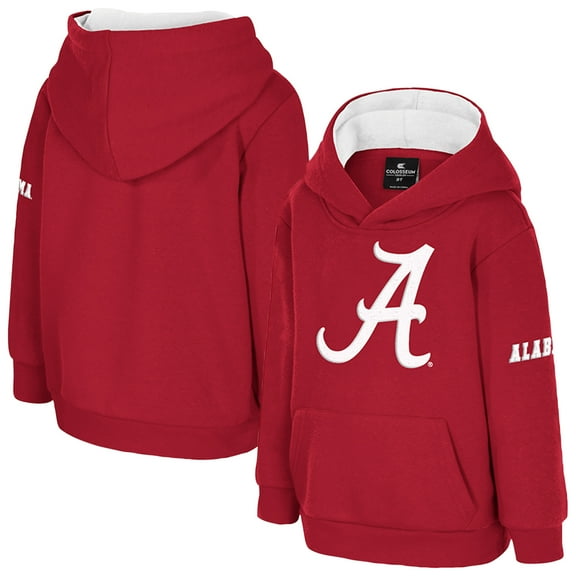 Toddler Colosseum Crimson Alabama Crimson Tide Big Logo Volume Fleece Pullover Hoodie