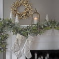 thumbnail image 5 of HGTV Home Collection by National Tree Company Pre-Lit Artificial Christmas Garland, Green, Winter Garden Eucalyptus, Pine Cones, 50 Warm White LED Lights, Battery Operated, Timer, 6 Feet, 5 of 5