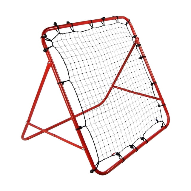 de fútbol portátiles, equipo de entrenamiento, portería de fútbol, red de poste de portería de un solo lado, porterías de fútbol para práctica Rojo