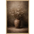 thumbnail image 6 of Framed Canvas Print Vintage Floral Wall Art Dark Academia Decorative for Living Room Bedroom - 24"x36" NATURAL, 6 of 8