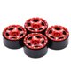 thumbnail image 4 of 4pcs cubo de rueda de aluminio durable viscosa libre fácilmente instalación 1/24 RC coche actualización piezas para el coche de control remoto, 4 of 8