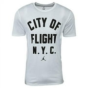 Nike Air Jordan Men's Size XL City Of Flight T-Shirt Top 913019 101 White