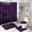 Dark Purple Marble, variant on 4Pcs Purple Abstract Girly Luxury Shower Curtain Sets, Bathroom Set Decor with Non-Slip Bath Mat, Toilet Lid Rug and Contour Mat, 72 x 72inch