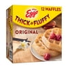 Eggo Thick and Fluffy Original Frozen Waffles, 23.2 oz, 12 Count (Frozen)
