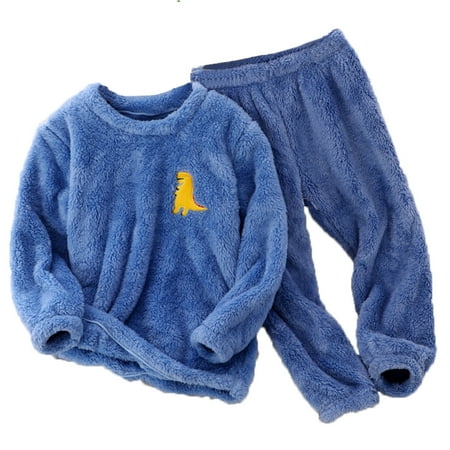 

Toddler Kids Boys Girls Winter Long Sleeve Cartoon Printed Pajamas Tops Pants 2PCS Spring Casual Child Outfits Clothes Set