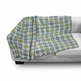 thumbnail image 3 of Abstract Soft Flannel Fleece Throw Blanket, Simple Background Motifs Fanning Swirling Repetitive Creativity Setting, Cozy Plush for Indoor and Outdoor Use, 60" x 80", Multicolor, by Ambesonne, 3 of 6