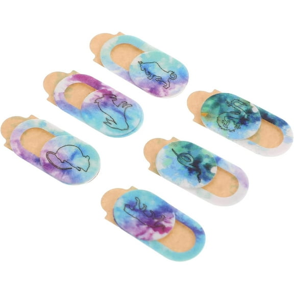 Camera Cover Slide 6pcs Camera Webcam Privacy Covers Animal Pattern Tablet Webcam Cover Slider Web Blocker Your Visual Privacy and Camera Cover