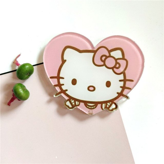 Broche de Anime Sanrio, Hello Kitty, Kawaii, dibujos animados, papelería para niñas, parche, Pin de moda, colgante, joyería decorativa, regalos