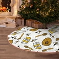 thumbnail image 5 of Rateoe Honey Pattern Christmas Tree Skirt with Ties , Christmas Tree Decorations, Farmhouse Christmas Decor Xmas Holiday Decorations-36", 5 of 6